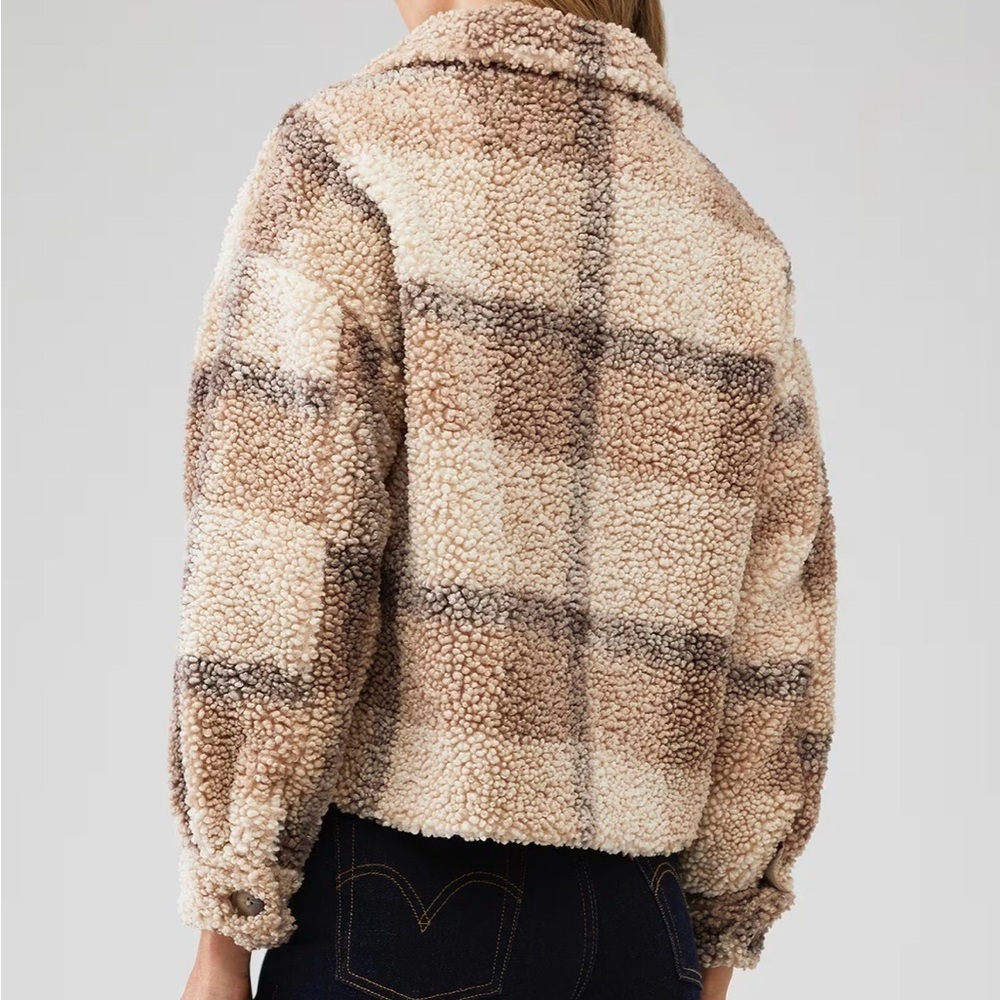 Plaid To See You Jacket in Light Camel | STEVE MADDEN | Small - Picture 3 of 9
